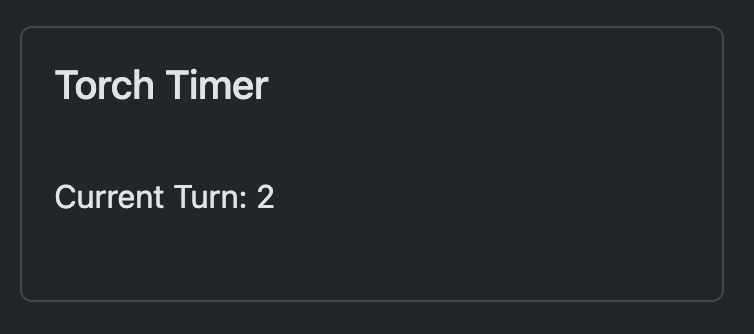 Players Turn Count Torch